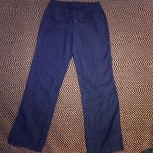 Women’s Blue Flowy Pants -